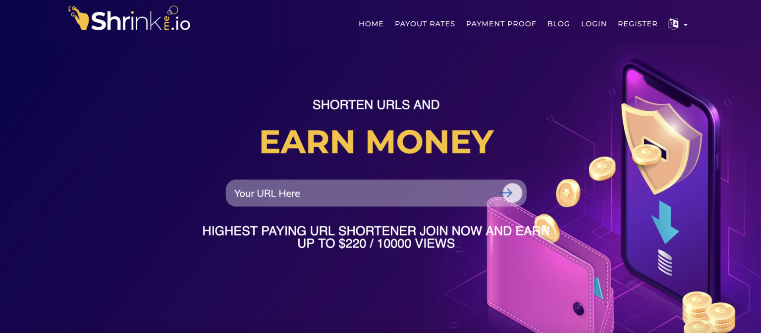 Earn Money Online with ShrinkMe.io: The Highest Paying URL Shortener